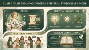 Claire Name Meaning: Origin & Spiritual Symbolism & More