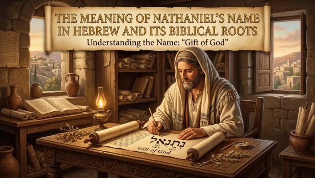 The Meaning of Nathaniel's Name in Hebrew and Its Biblical Roots