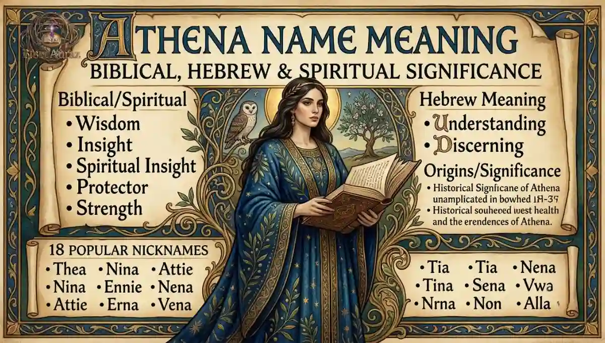 Athena Name Meaning: Biblical, Hebrew & Spiritual Significance + 18 Popular Nicknames