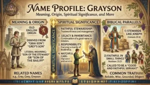 Grayson Name Meaning, Origin, Spiritual Significance, and More