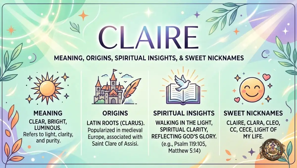 Claire Meaning, Origins, Spiritual Insights, and Sweet Nicknames