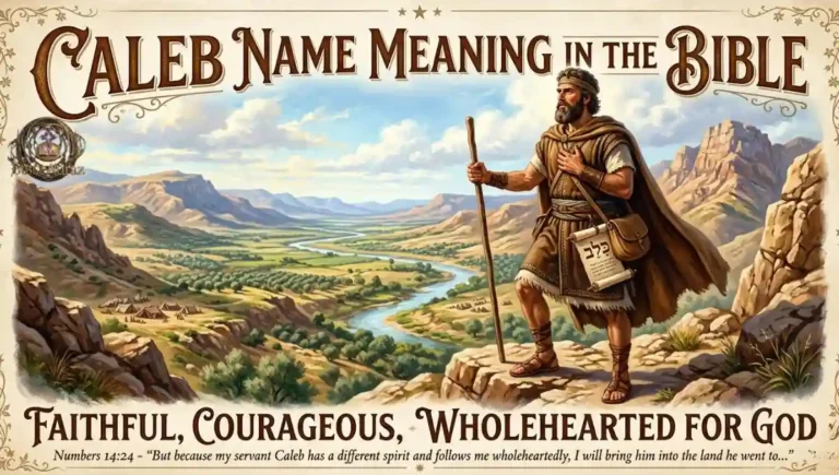 Caleb Name Meaning in the Bible: Faithful, Courageous, and Wholehearted for God
