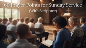 60 Prayer Points for Sunday Service (With Scripture)