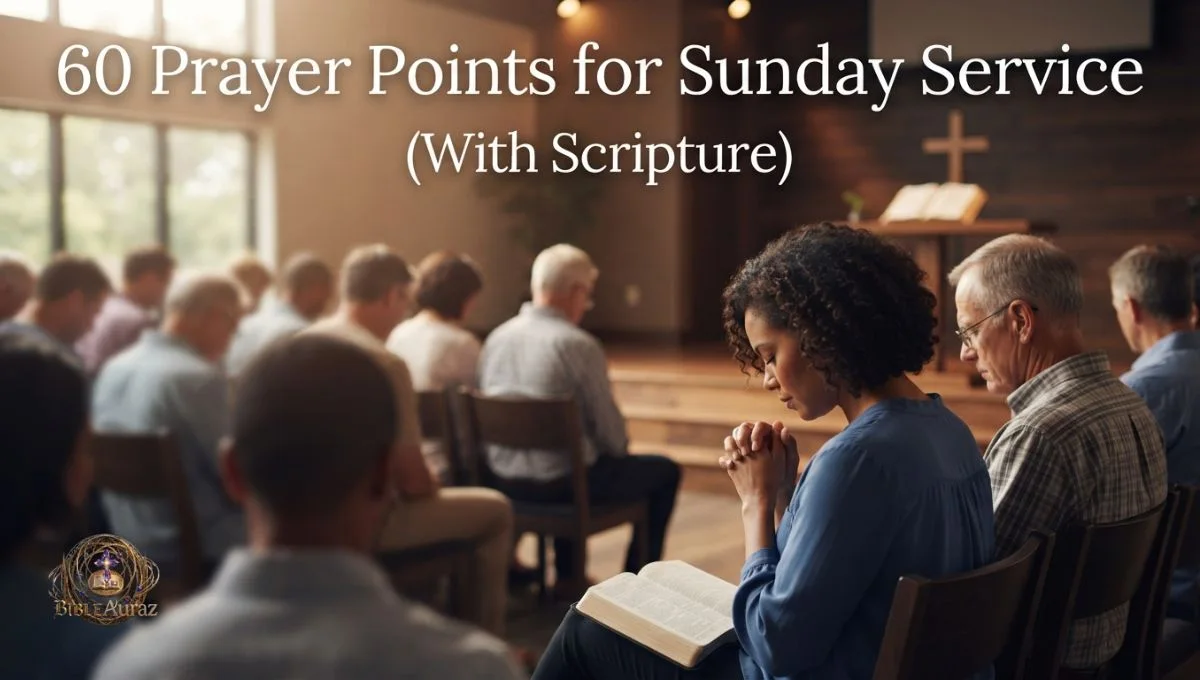 60 Prayer Points for Sunday Service (With Scripture)