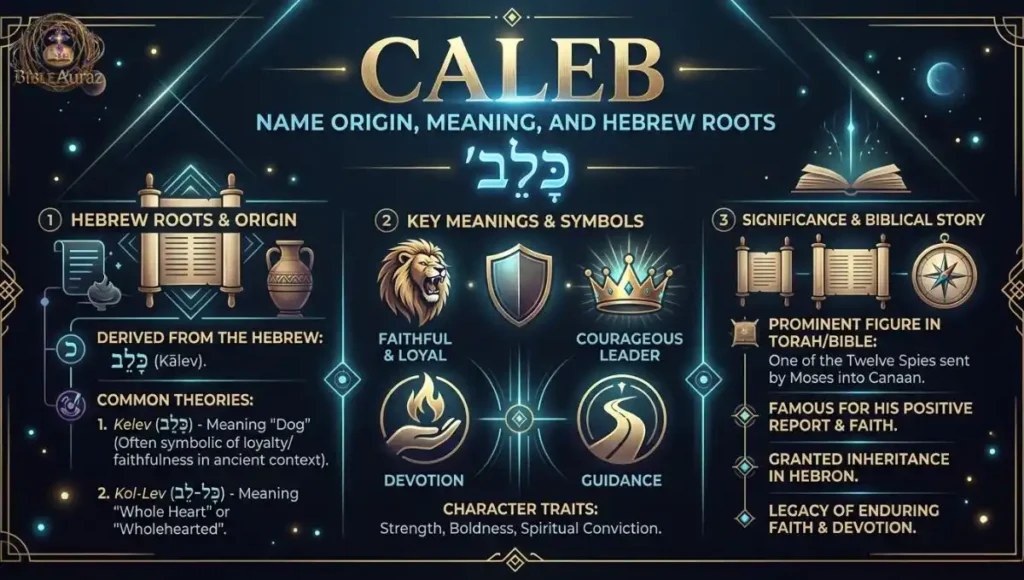 Caleb Name Origin, Meaning, and Hebrew Roots